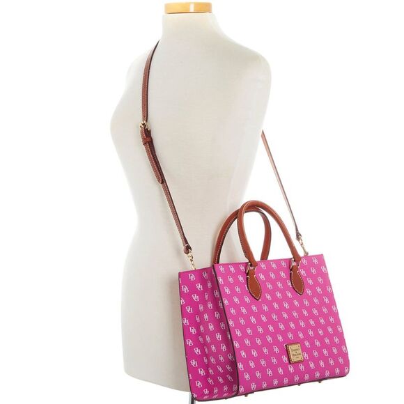 Dooney & Bourke Gretta Janine Top Handle Bag - Fuchsia - Picture 4 of 4